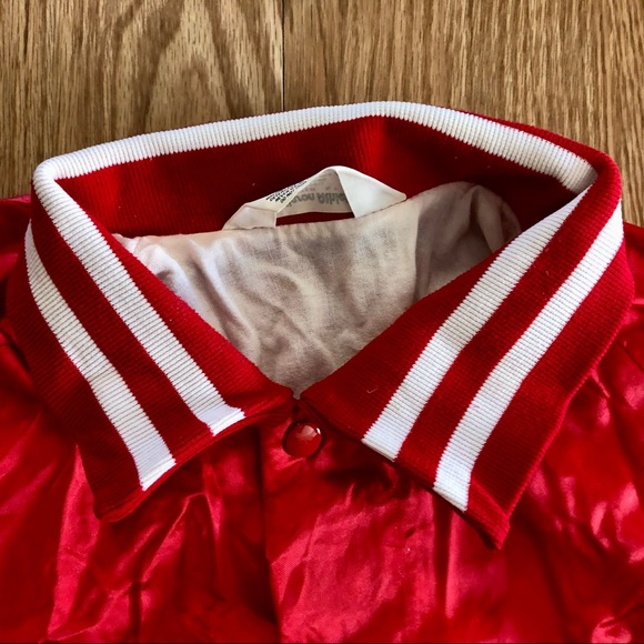Vintage Don Alleson Athletic Varsity Bomber Style RED JACKET - Picture 2 of 11